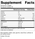 Cod Liver Oil, 180 Softgels, Rev 11 Supplement Facts