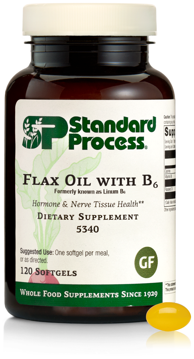 Flax Oil with B6, formerly known as Linum B6, 120 Perles