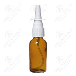 Amber Bottle Empty Nasal Sprayer 2oz