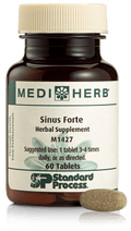 A bottle of Sinus Forte, 60 tablets.