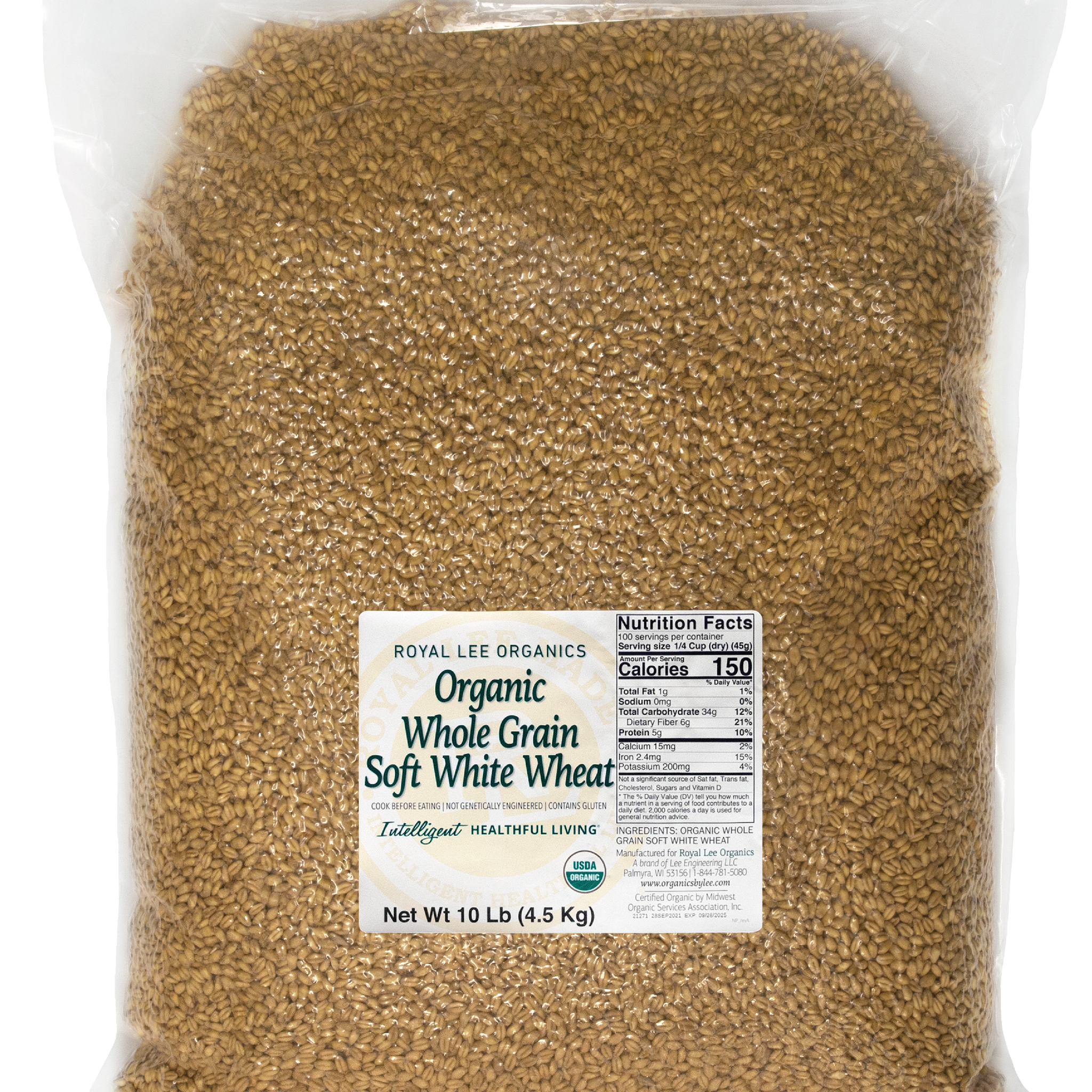 Soft White Wheat Berries, 1 - 10lb. Bag